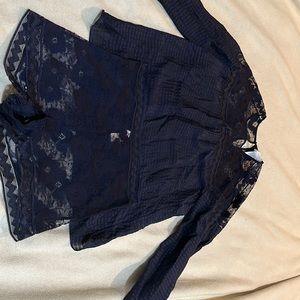 Eres intimate and luxurious night-ware, navy